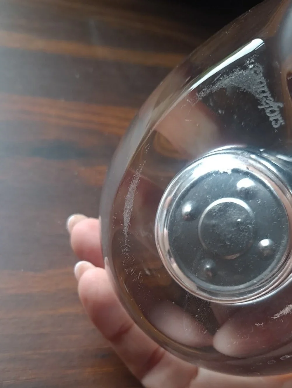 Orrefors SWEDEN Clear Glass Tealight Candle Holder